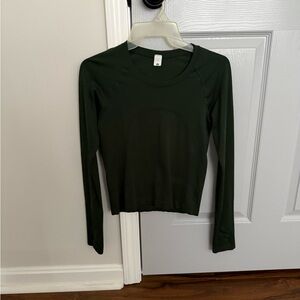 Forest green Lululemon swiftly long sleeve